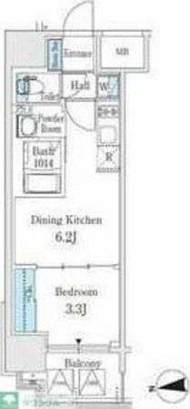 PONANT鶴舞公園の物件間取画像
